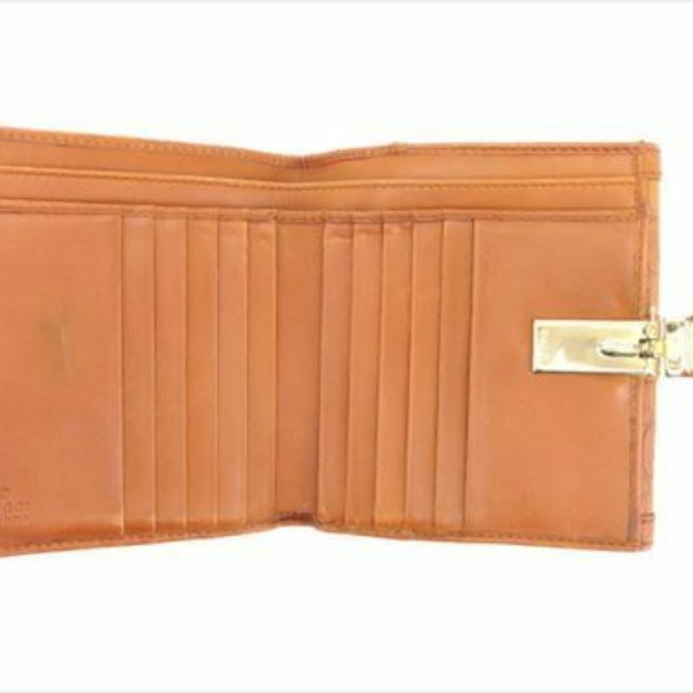 Gucci Wallet Purse Brown leather Woman unisex Authentic Used T8407 - Picture 6 of 8